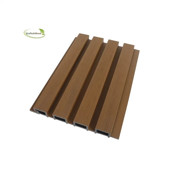 Exterior WPC Great Wall Panel 218.5*25mm Wood Plastic CompositePaneling  in stock